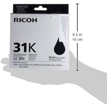 Original Ink Cartridge Ricoh GC31BK Black