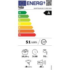 Lavatrice BEKO 1400 rpm 10 kg 60 cm