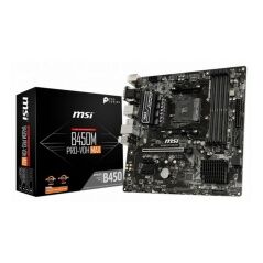 Motherboard MSI B450M PRO-VDH Max mATX AM4 AMD B450 AMD AMD AM4