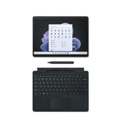 Laptop 2 in 1 Microsoft Surface Pro 9 Qwerty in Spagnolo 13" Intel Core i5-1235U 8 GB RAM 256 GB SSD