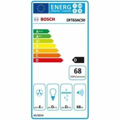 Conventional Hood BOSCH DFT63AC50 60 cm 360 m³/h 68 dB 146W Stainless steel