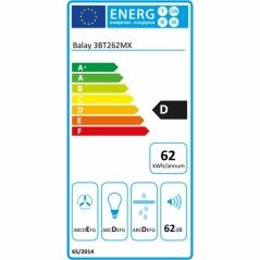 Aspiratore da Cucina Balay 3BT262MX 60 cm 300 m³/h 115W D Acciaio