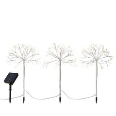 Set di Picchetti da Giardino a LED Lumineo Bianco Natale Mini (3 Pezzi)