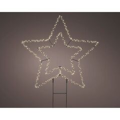 Decorazione luminosa Lumineo Metallo 220 V 58 x 55 cm Paletto Stella