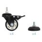 Fixed TV Support TooQ FS20200M-B 60" - 105" 100 Kg Black Wheels