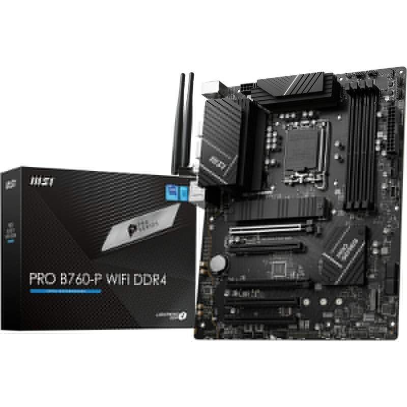 Motherboard MSI PRO B760-P WIFI DDR4 LGA 1700 Intel Intel B760