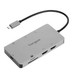 Hub USB Targus DOCK423EU Bianco Grigio Argentato 100 W