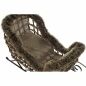 Sledge DKD Home Decor Brown Jute Metal wicker Plastic 54 x 29 x 33 cm (3 Pieces)