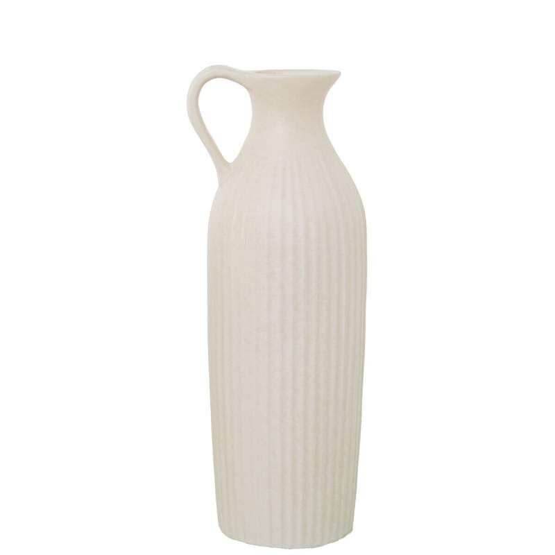 Vaso Alexandra House Living Crema Ceramica 14 x 36 x 14 cm