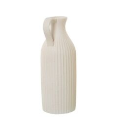 Vaso Alexandra House Living Crema Ceramica 14 x 36 x 14 cm