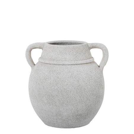 Vaso Alexandra House Living Bianco Ceramica 25 x 25 x 25 cm