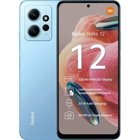 Smartphone Xiaomi REDMI NOTE 12 Azzurro 256 GB