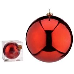 Christmas Bauble Red Plastic 20 x 21 x 20 cm (12 Units)