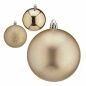 Set di palline di Natale champagne Plastica Ø 8 cm (6 Unità)