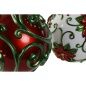 Christmas Bauble Home ESPRIT Red Green Resin 24 x 24 x 28 cm (2 Units)